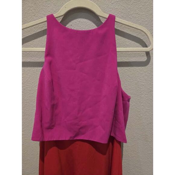 Jill Stuart Women's Colorblock Maxi Dress Size 8 One-Shoulder - Picture 2 of 9